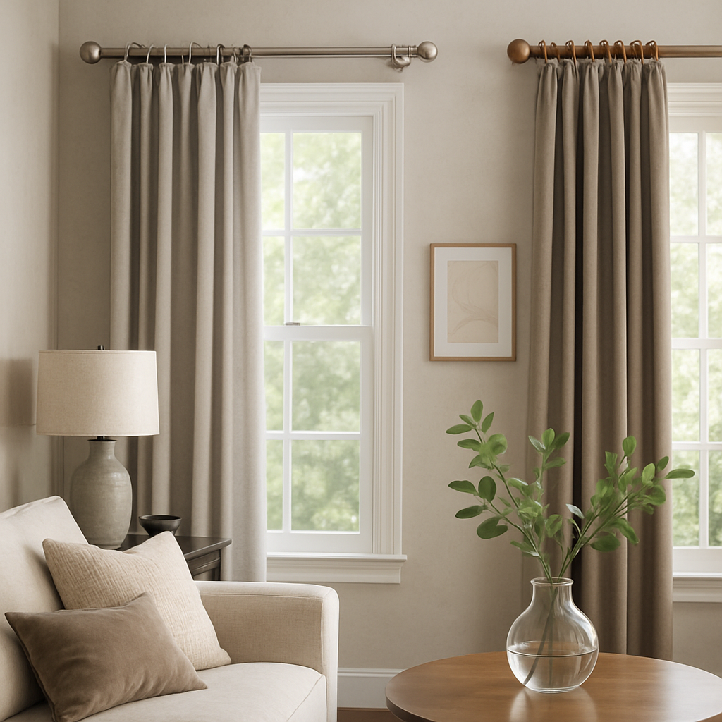 La Magie des Éléments Décoratifs : Tringles de Rideaux et Ambiance Intérieure
