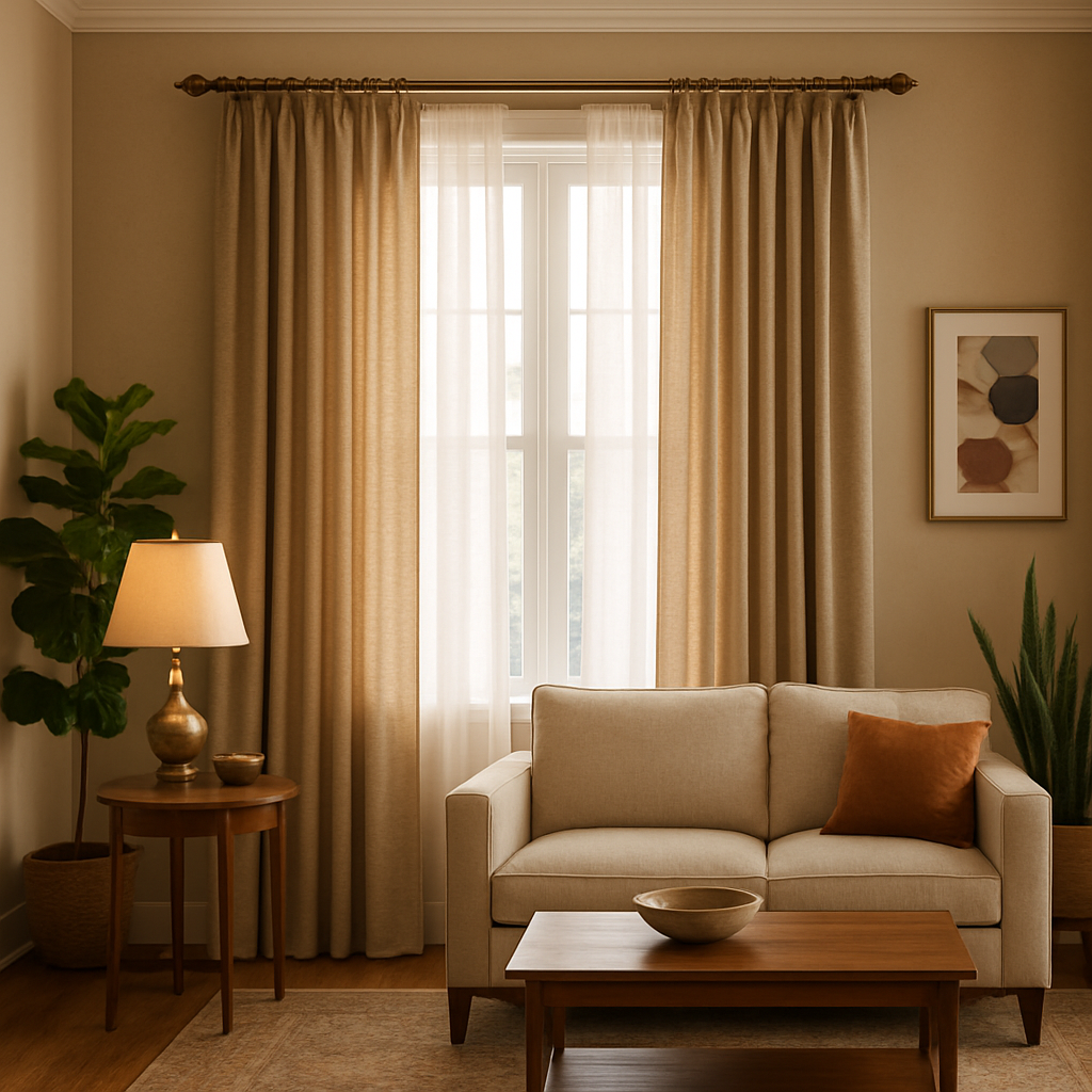 La Décoration Intérieure : Harmoniser Élégance et Fonctionnalité avec des Tringles de Rideaux